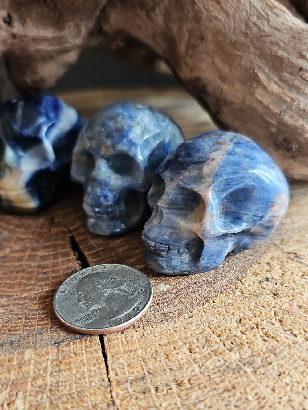 Lot Of Four Crystal Skulls - Picture 3 of 7